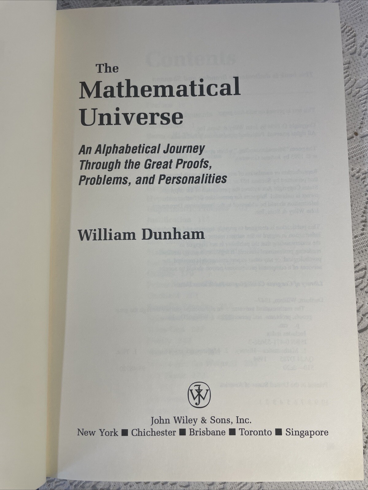 The Mathematical Universe: An Alphabetical Journey Through the Great Proofs, Pro