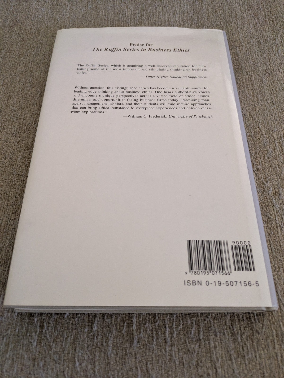 Business as a Humanity | Donaldson & Freeman | Ruffin Series on Business Ethics