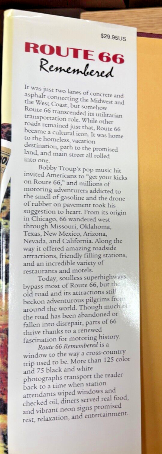 Route 66 Remembered – Michael K. Witzel – 1996 – Hardcover
