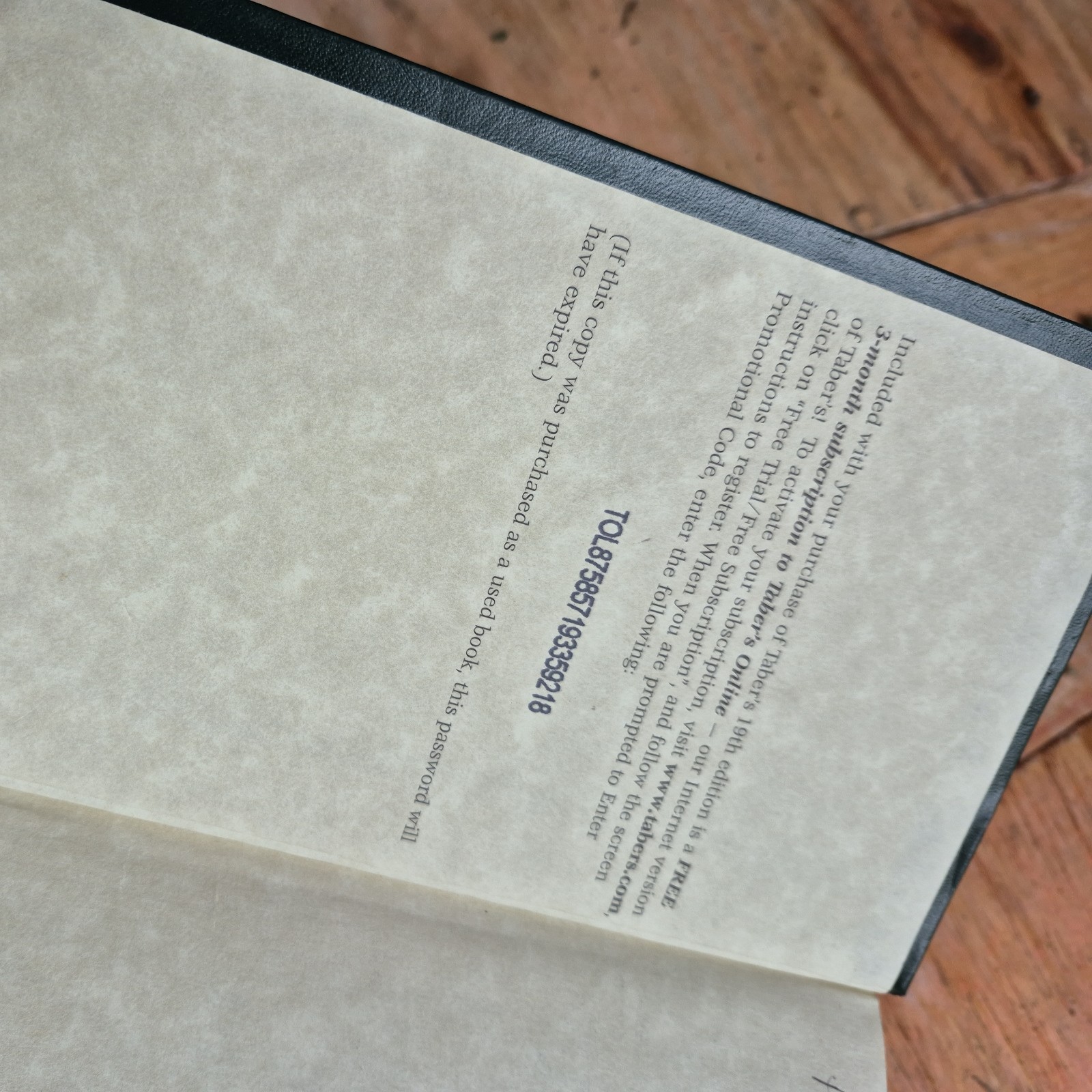 Tabers Cyclopedic Medical Dictionary (Hardcover) by Donald Venes Clayton L Tho