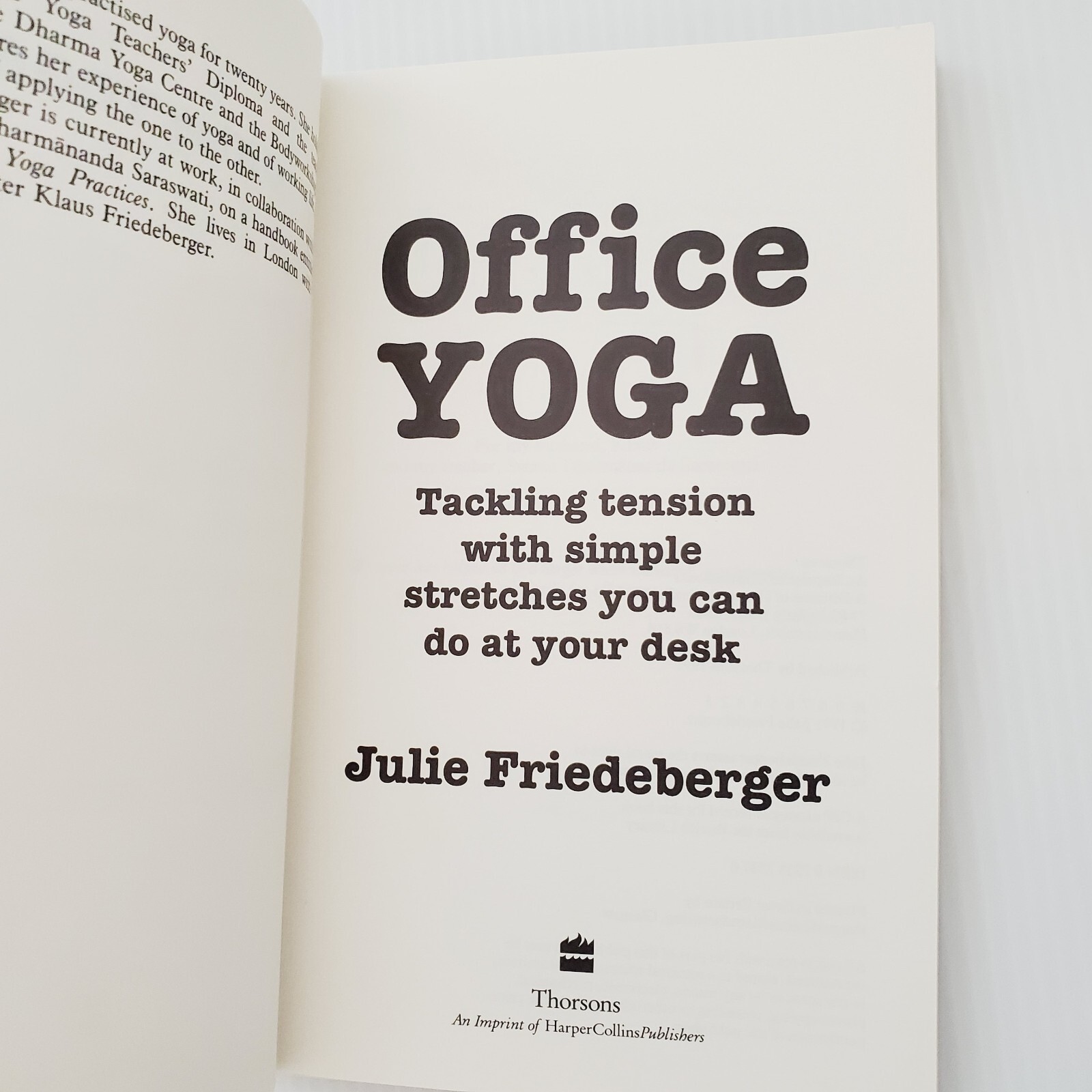 Pain Free at Your PC & Office Yoga Lot of 2 Books Relief Tension Carpal Tunnel