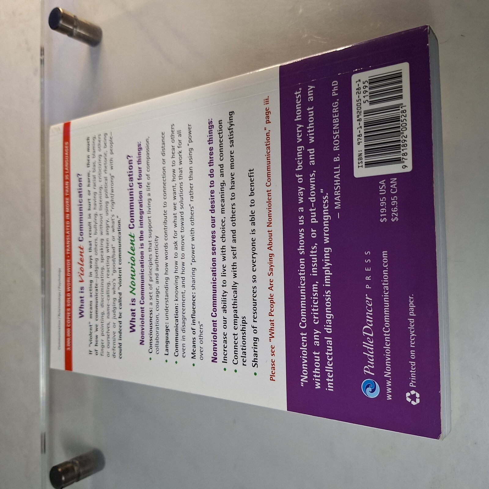 Nonviolent Communication: A Language of Life: Life