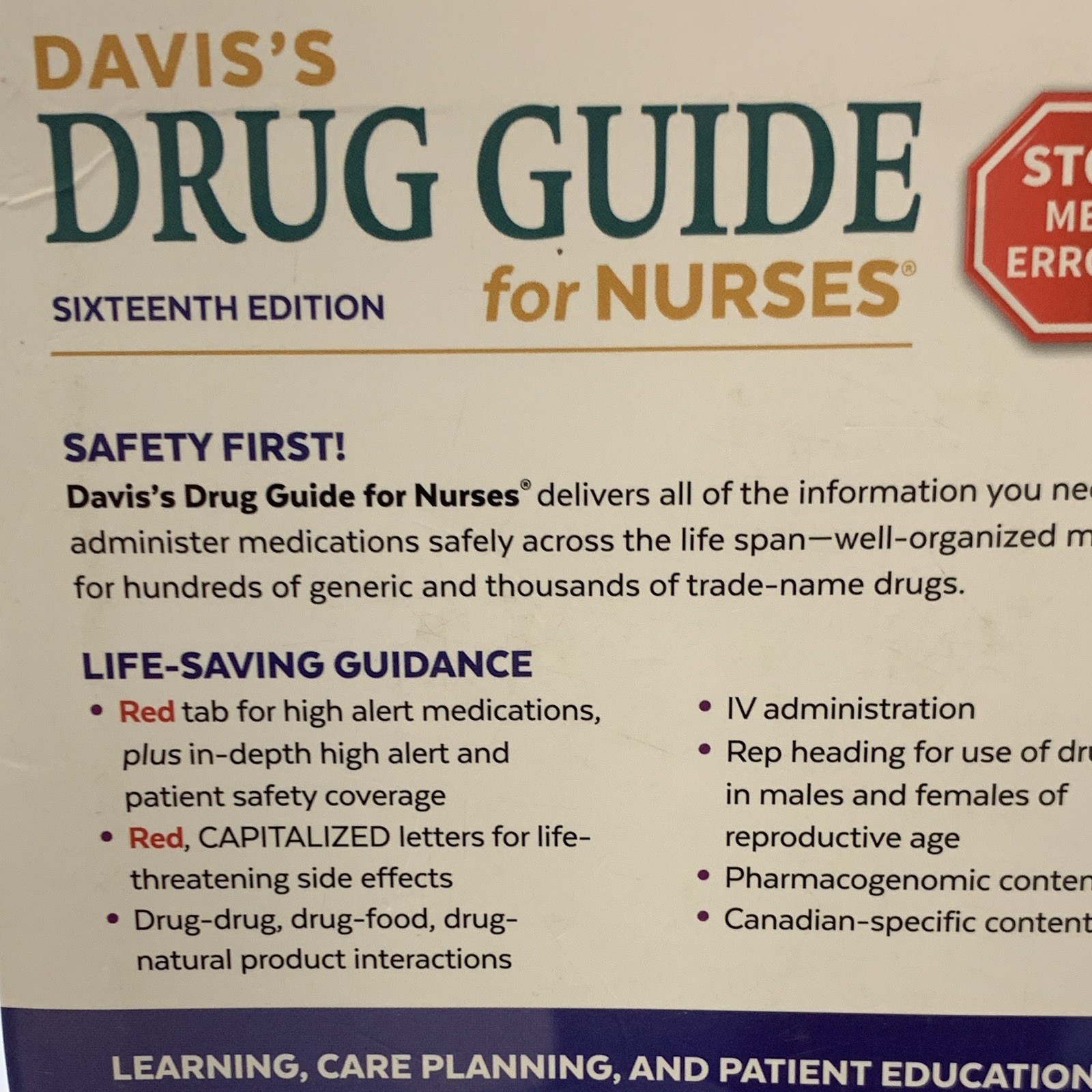 Davis’s Drug Guide for Nurses 16th – Vallerand & Sanoski 9780803669451