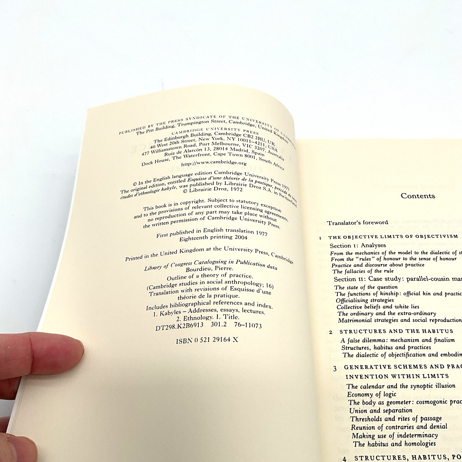 Outline of a Theory of Practice Pierre Bourdieu 2004 Paperback 248 Pages