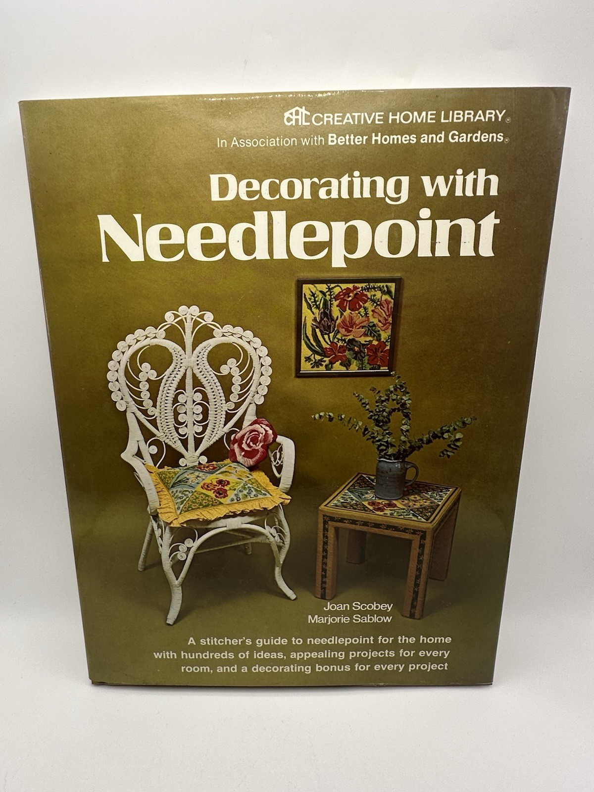 Needlepoint Book Lot Needlepoint by Design Hardcover Maggie Lane Vintage Craft