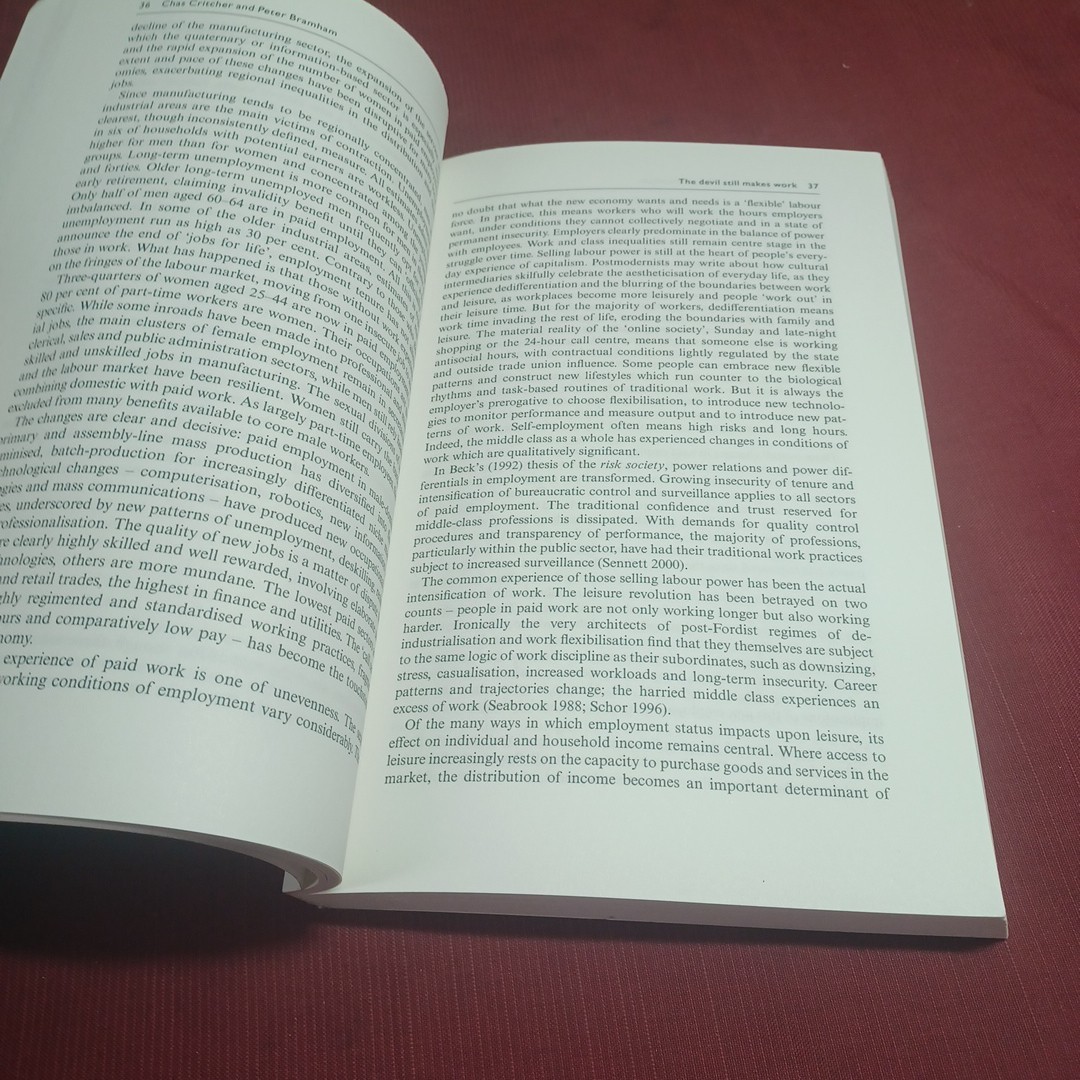 Work and Leisure Paperback