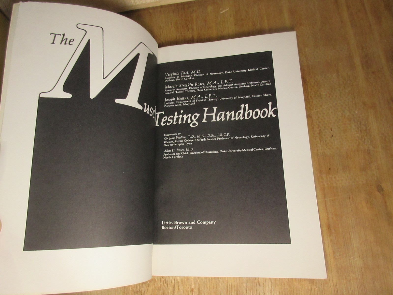 The Muscle Testing Handbook 1984 Occupational Therapy 194 Pages