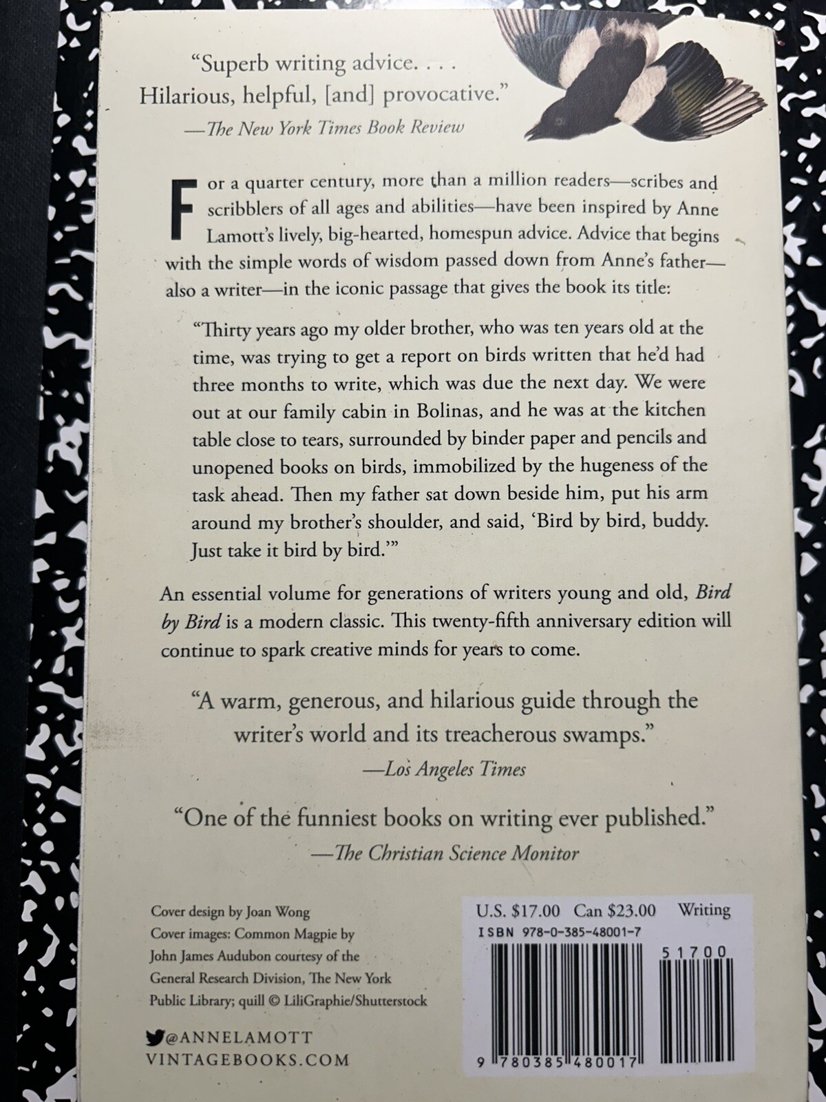 Bird by Bird : Some Instructions on Writing and Life by Anne Lamott (1995, Trade