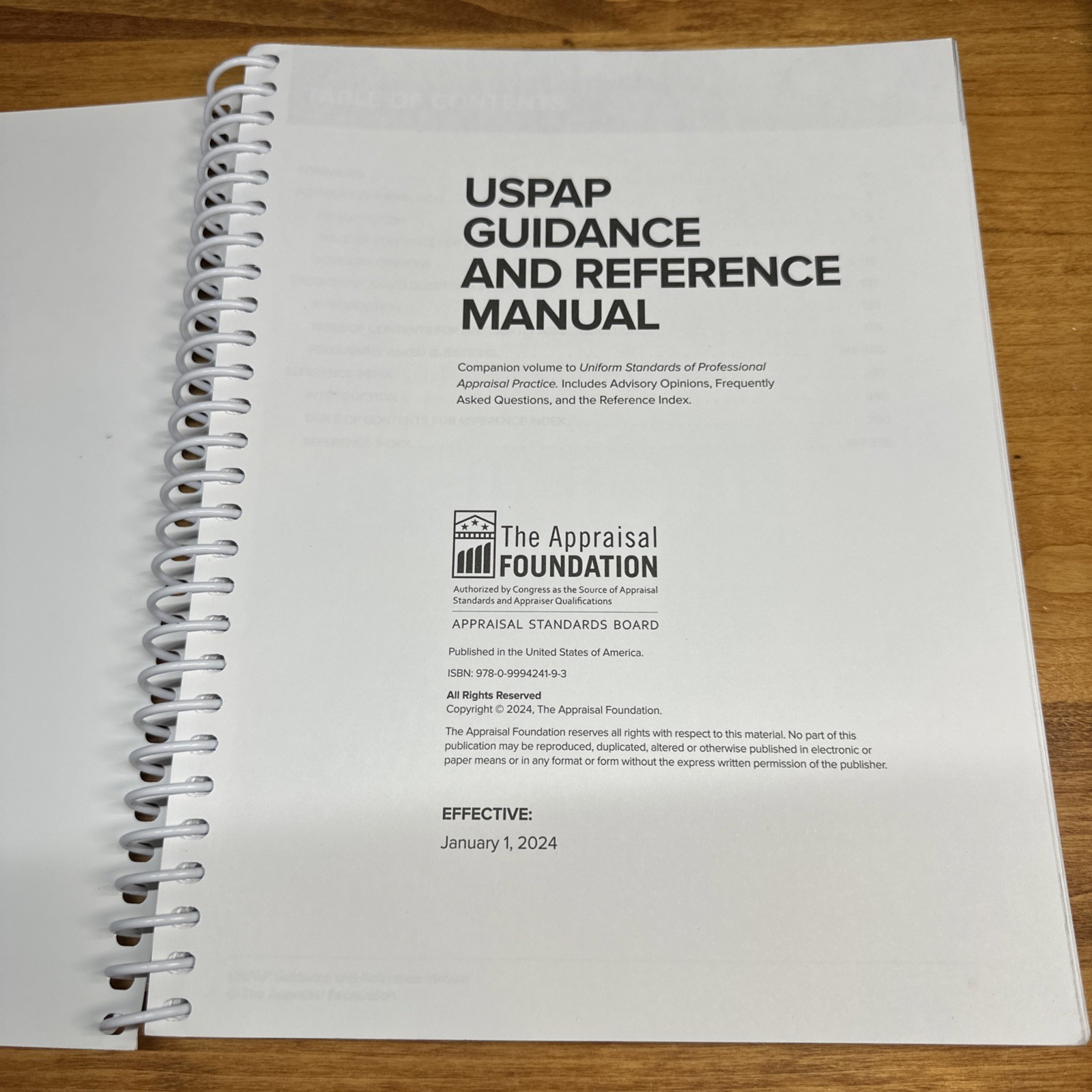 The Appraisal Foundation USPAP Guidance and Reference Manual 2024 Edition Clean