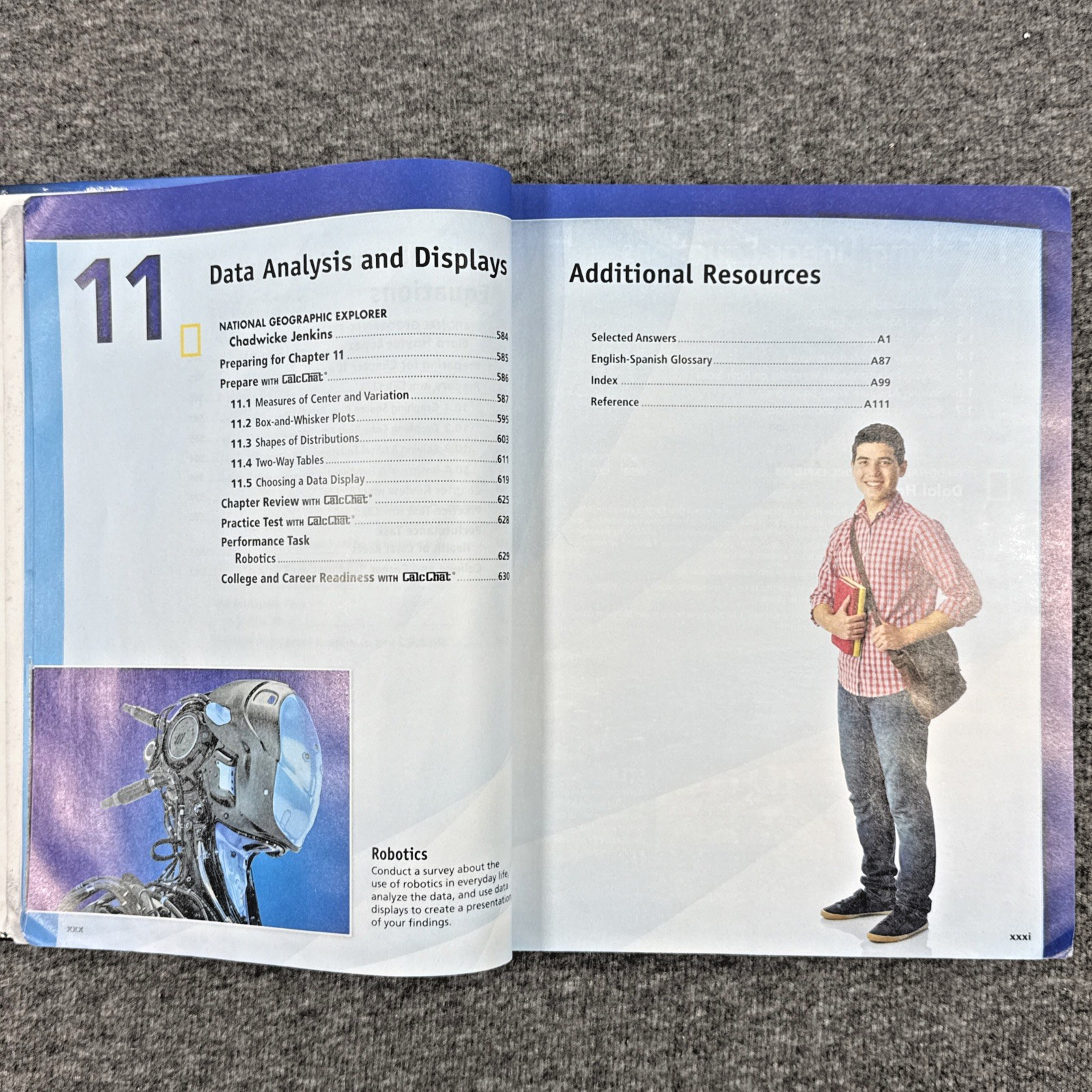 Big Ideas Algebra 1 with CalcChat CalcView Textbook, Practice Workbook Test Prep