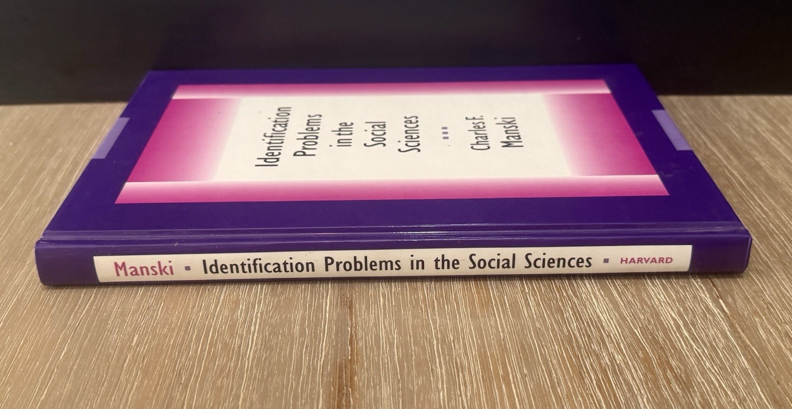 Identification Problems in the Social Sciences by Charles F. Manski 1995 HC