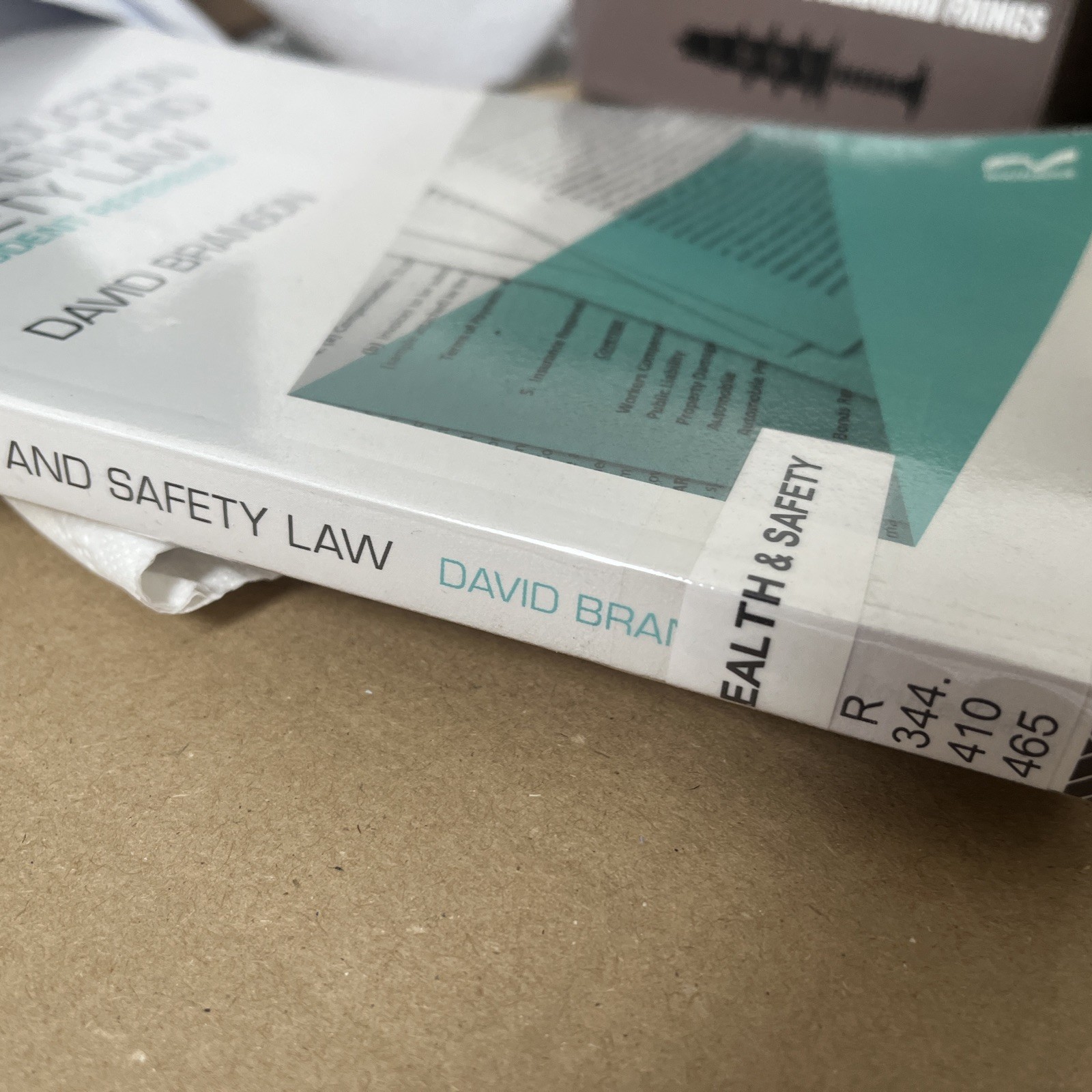 An Introduction to Health and Safety Law: A Student Reference by Branson, David
