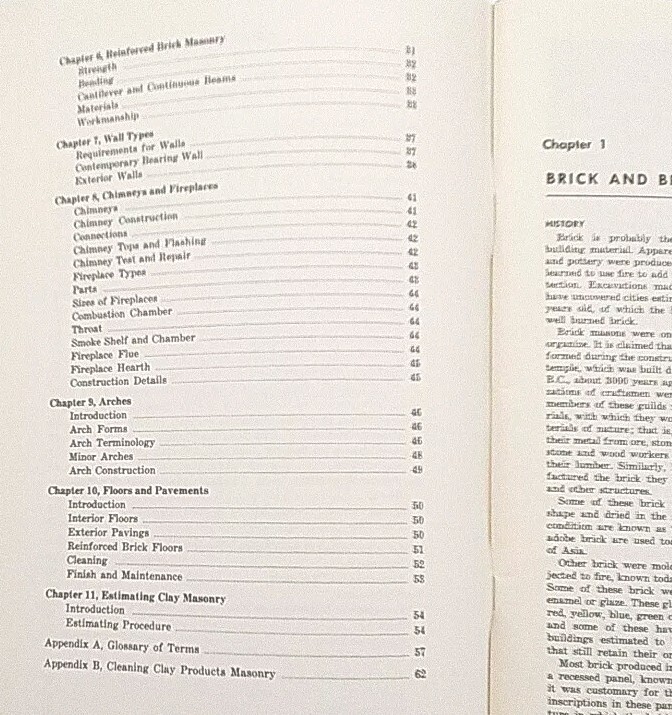 Bricklaying Vocational Training Student’s Textbook By William York Harry Plummer