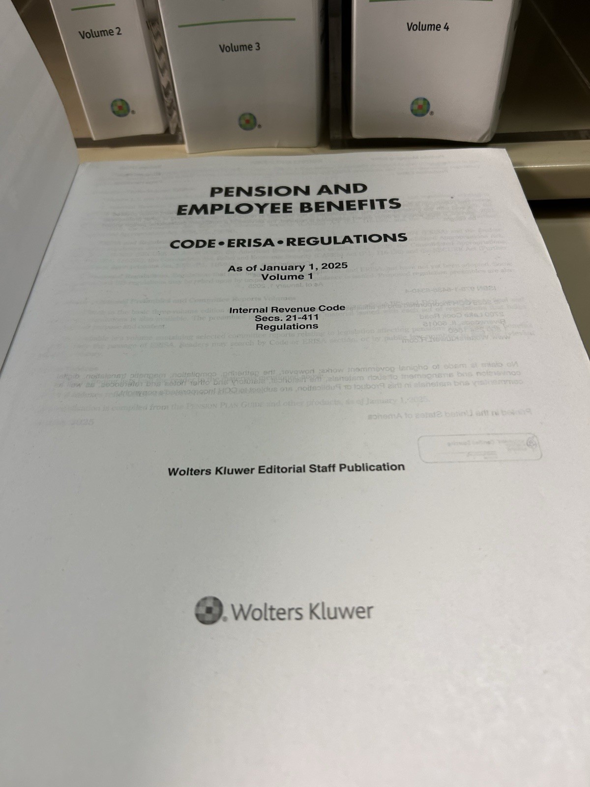 Pension and Employee Benefits Code ERISA Regs Jan 1, 2025 Ed. Wolters Kluwer