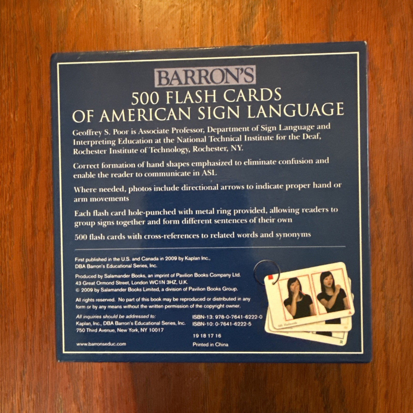 500 Flash Cards of American Sign Language by Geoffrey S. Poor (2009, Cards,Flash