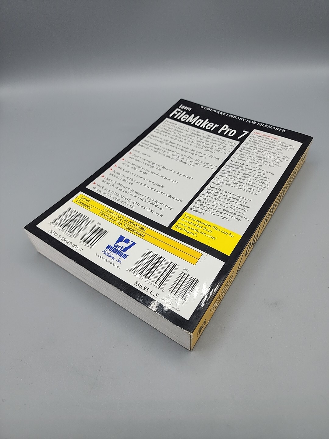 Learn Filemaker Pro 7 Worldwide Library Jonathan Stars Janice Child Paperback