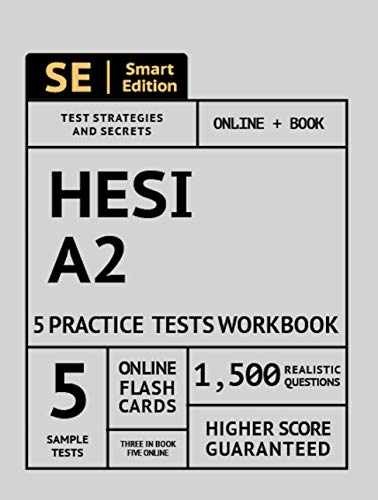 HESI A2 Practice Tests Workbook: 5 – Paperback, by Edition Smart – Very Good