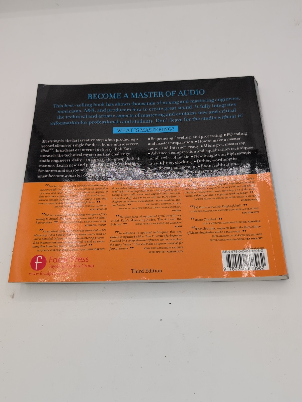 Mastering Audio: The Art and the Science – Paperback, by Katz Bob – Very Good
