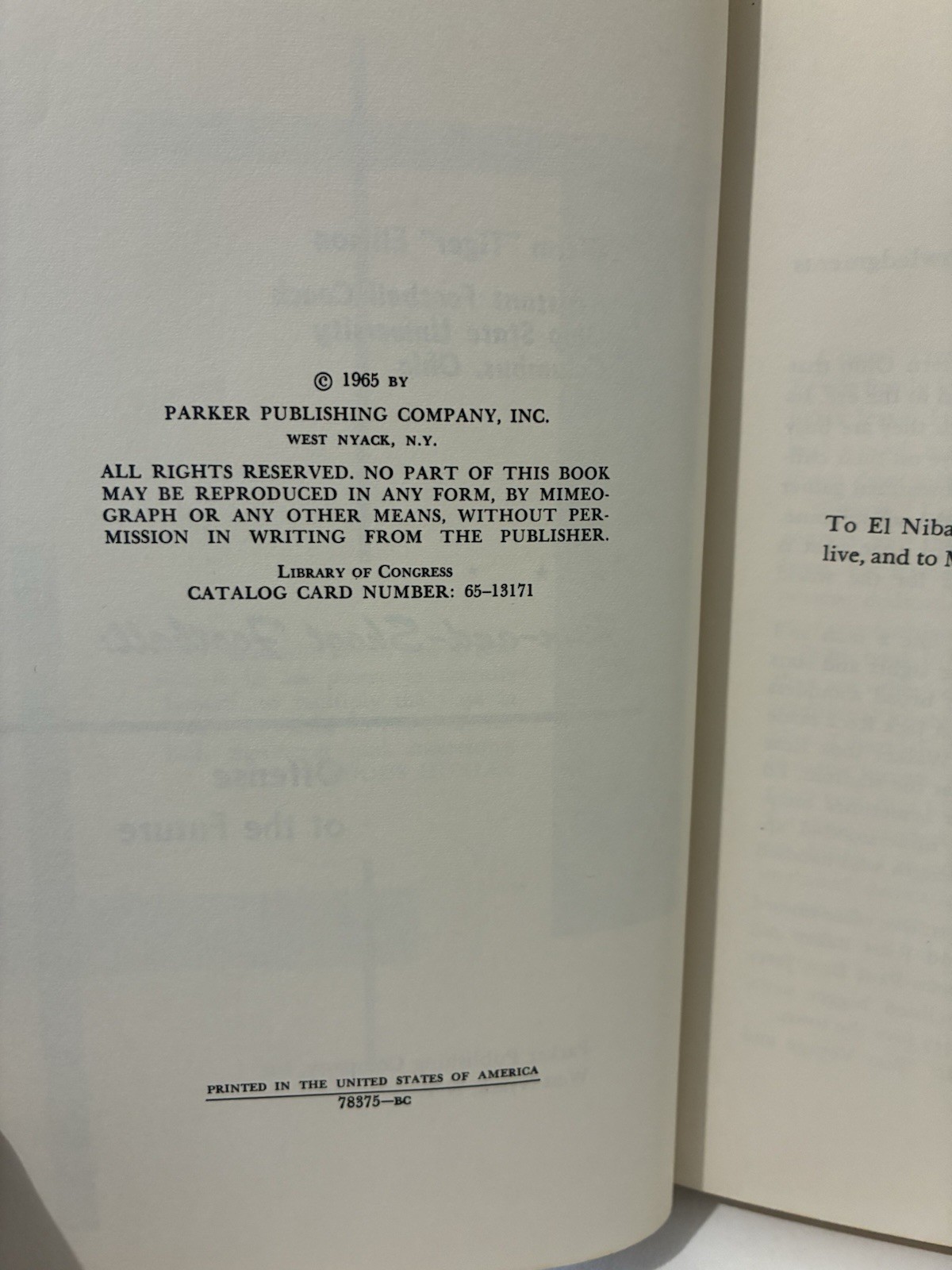 Run-and-Shoot Football: Offense of the Future – Glenn Ellison – 1965 HCDJ