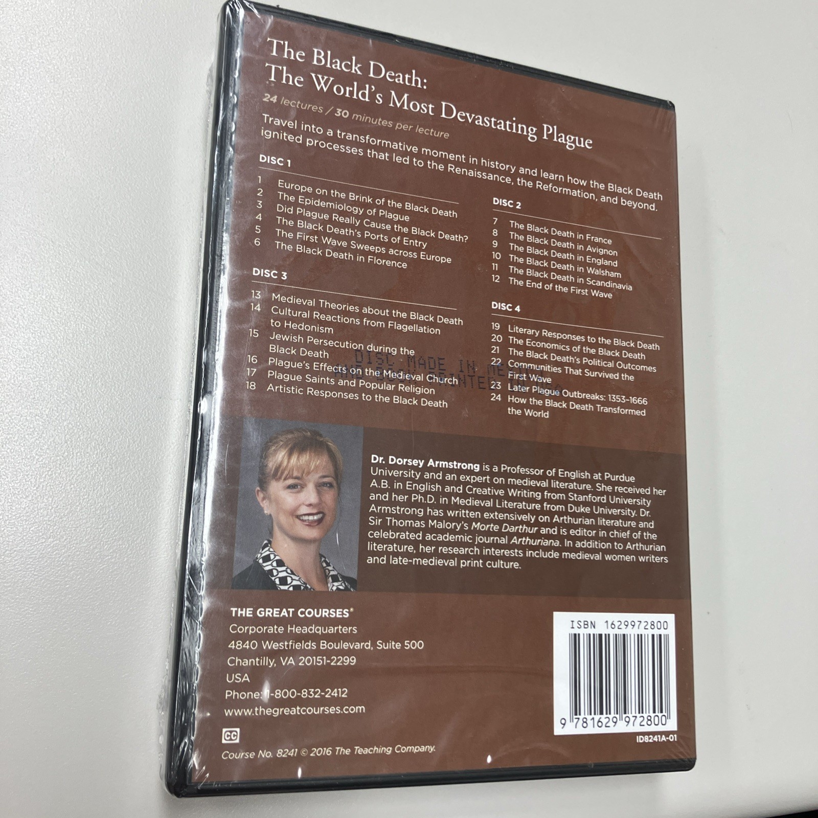 The Black Death: World’s Most Devastating Plague Great Courses SEALED DVD + Book