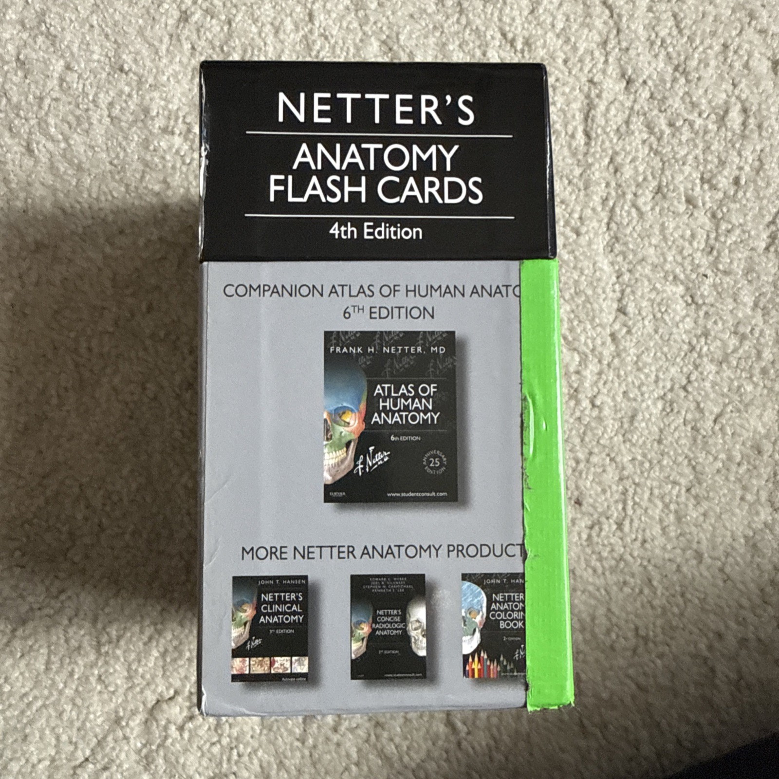 Netter Basic Science Ser.: Netter’s Anatomy Flash Cards, 4th Edition. Used