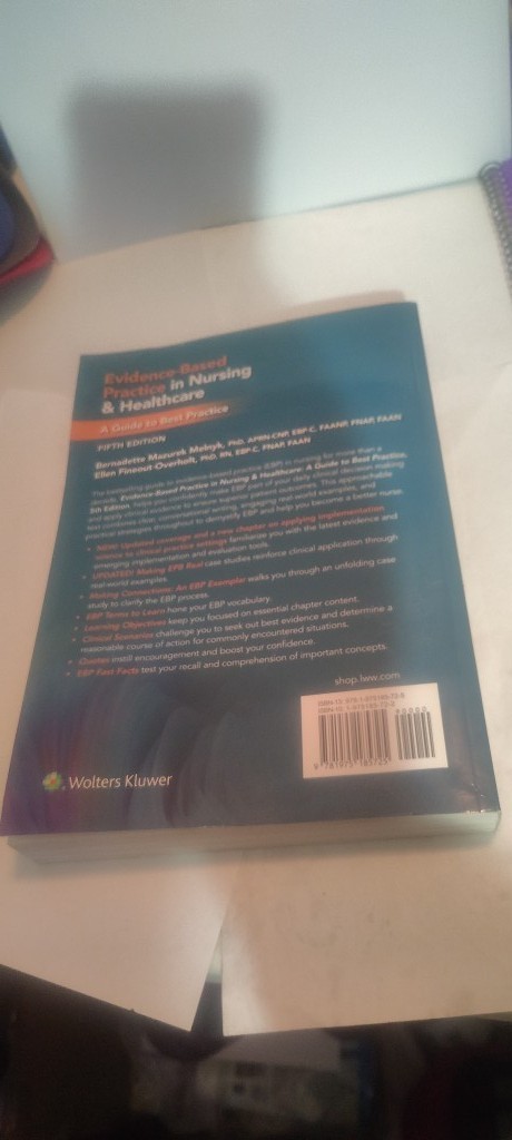 Evidence-Based Practice in Nursing and Healthcare 5th ed. book 2023