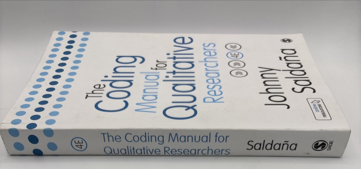 The Coding Manual for Qualitative Researchers by Johnny Saldana, 2021
