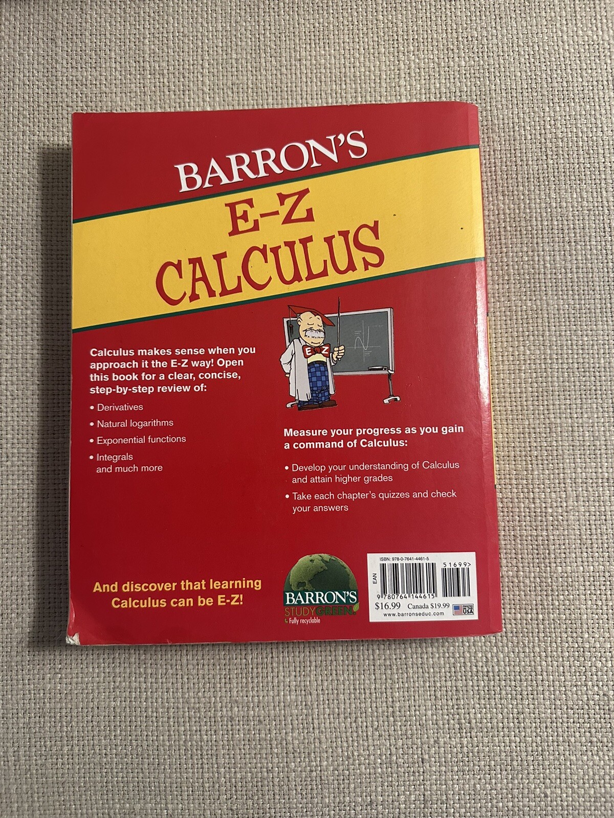 Barron’s EZ: E-Z Geometry by Lawrence Leff Paperback Workbook Self-Teaching
