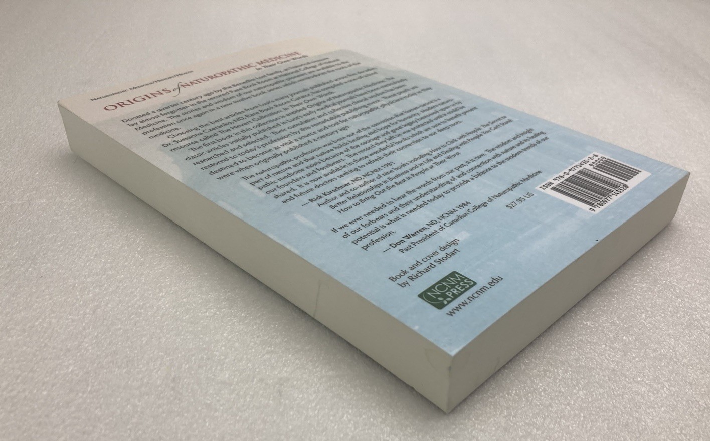 Origins of Naturopathic Medicine by Sussanna Czeranko 2013, Trade Paperback