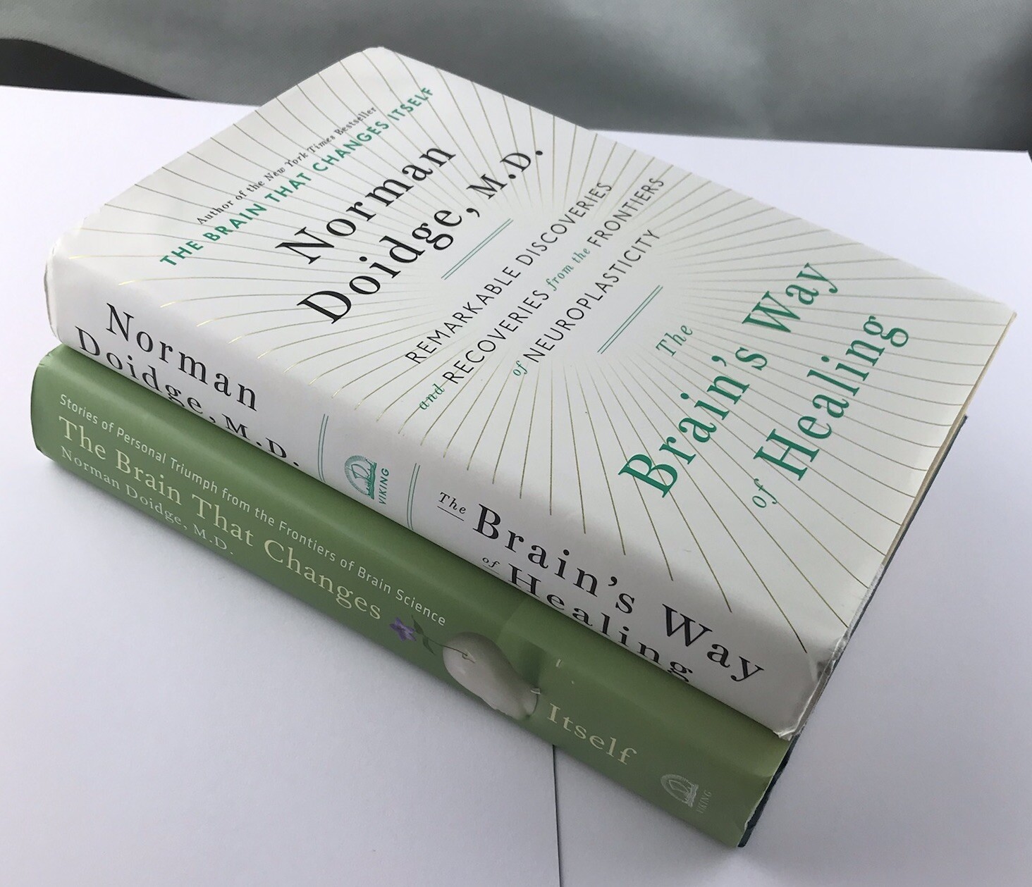 2x Norman Doidge, M. D. Book Bundle (Hardcovers) The Brain That Changes Itself